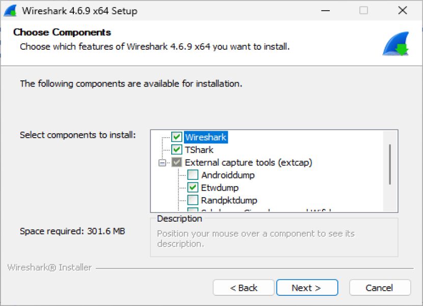 Wireshark install